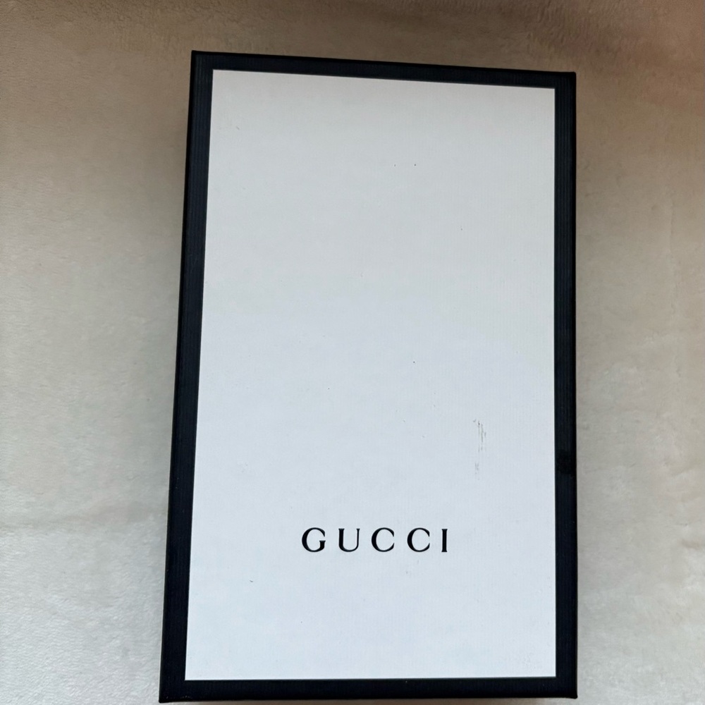 Authentic Gucci white & black shoe box